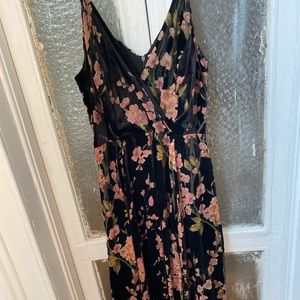 Anthropologie NWT velvet cut-out dress